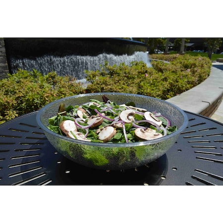 Cambro Camwear 15" 11.2 qt. Polycarbonate Unbreakable Pebble Plastic Bowl PSB15176